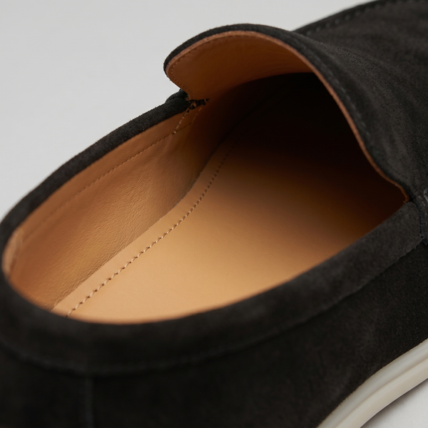Suede Black Loafers