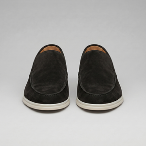 Suede Black Loafers