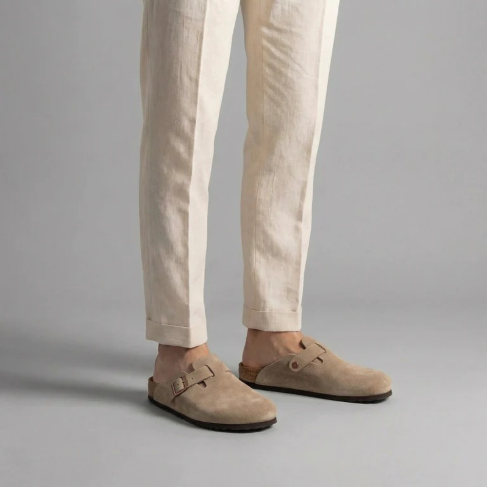 Suede Comfort Clog Loafers