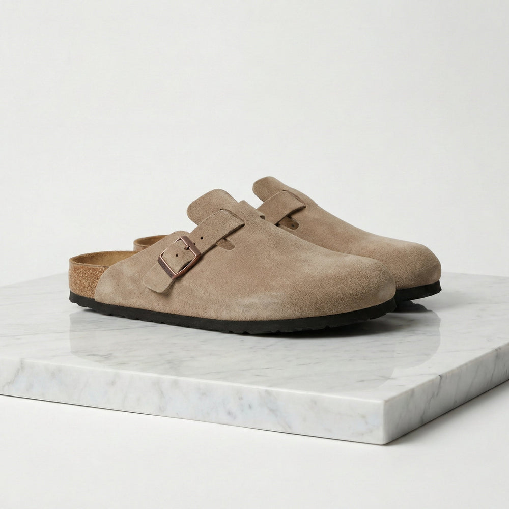 Suede Comfort Clog Loafers