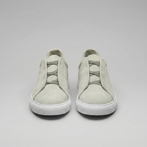 Suede Leather Slip-On Trainers