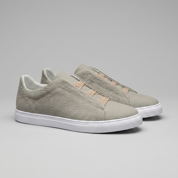 Suede Leather Slip-On Trainers