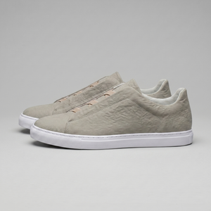 Suede Leather Slip-On Trainers