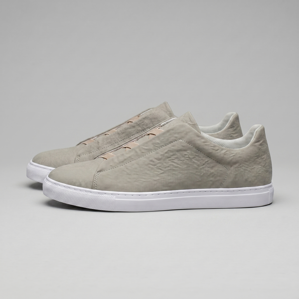 Suede Leather Slip-On Trainers