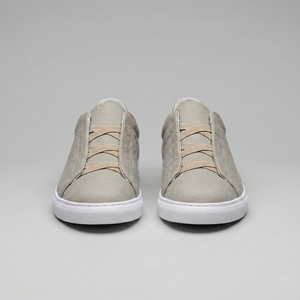 Suede Leather Slip-On Trainers
