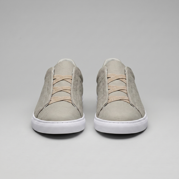 Suede Leather Slip-On Trainers