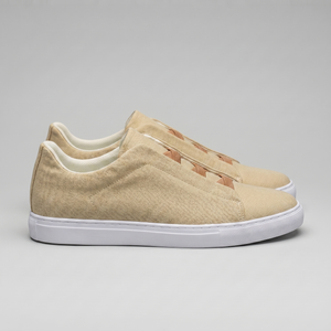 Suede Leather Slip-On Trainers