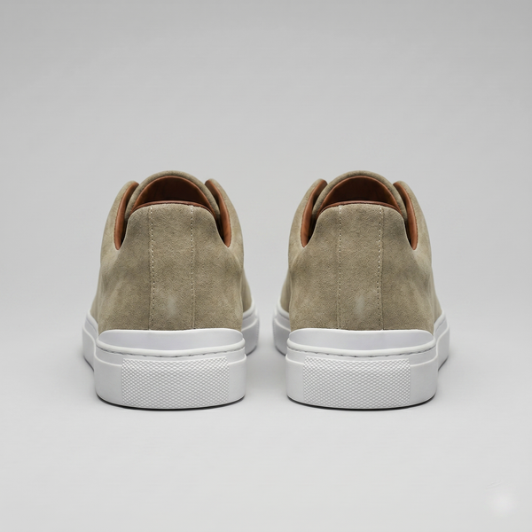 Suede Leather Slip-On Trainers