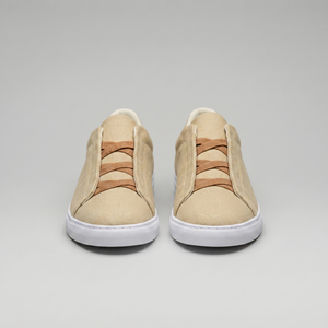 Suede Leather Slip-On Trainers