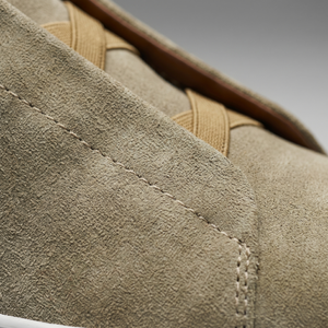Suede Leather Slip-On Trainers