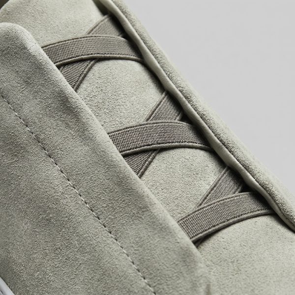 Suede Leather Slip-On Trainers
