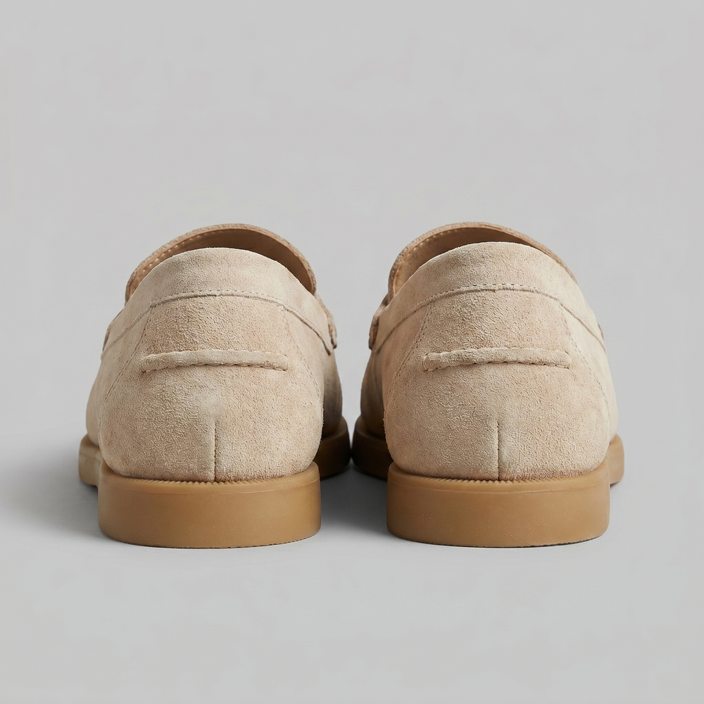 Suede Loafers With Classic Details