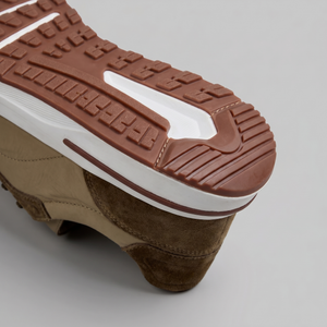 Suede Panel Lace-Up Trainers