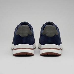 Suede Panel Lace-Up Trainers