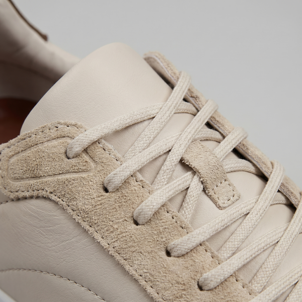 Suede Panel Lace-Up Trainers