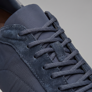 Suede Panel Lace-Up Trainers