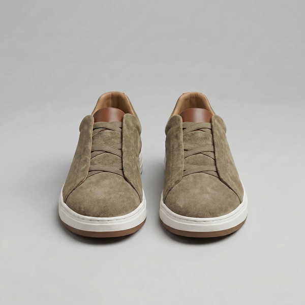 Suede Slip-On Casual Sneakers