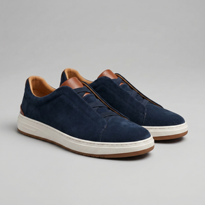 Suede Slip-On Casual Sneakers