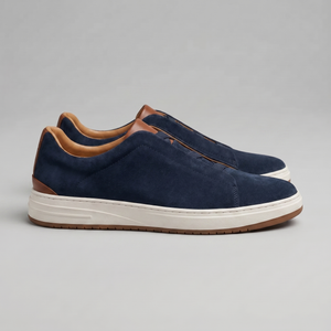 Suede Slip-On Casual Sneakers
