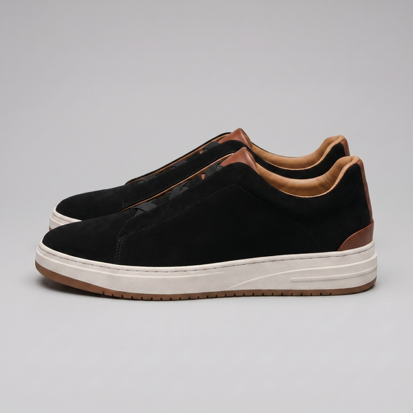 Suede Slip-On Casual Sneakers