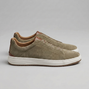 Suede Slip-On Casual Sneakers