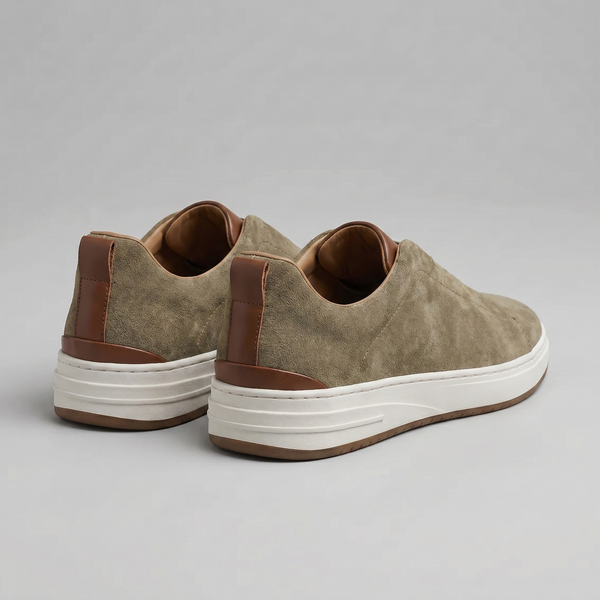 Suede Slip-On Casual Sneakers