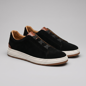 Suede Slip-On Casual Sneakers
