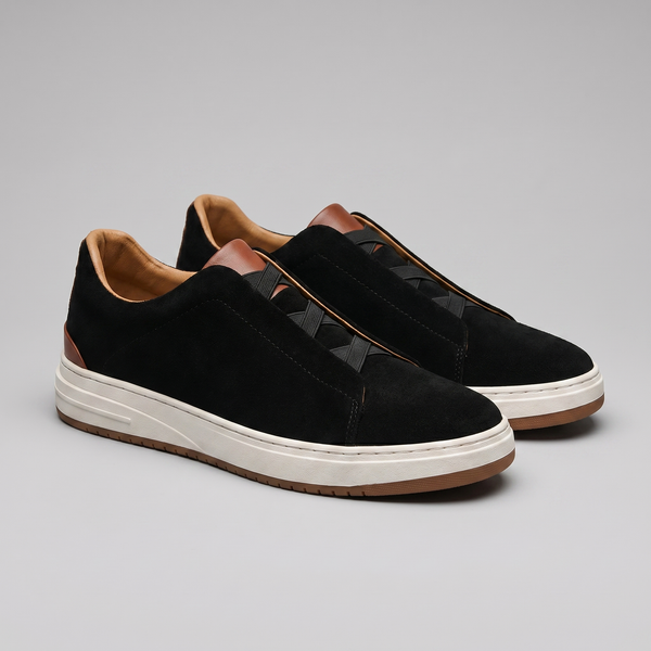 Suede Slip-On Casual Sneakers