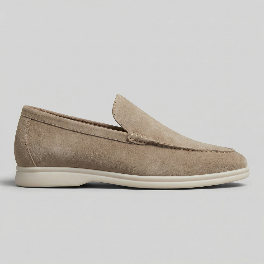 Suede Slip-On Loafers