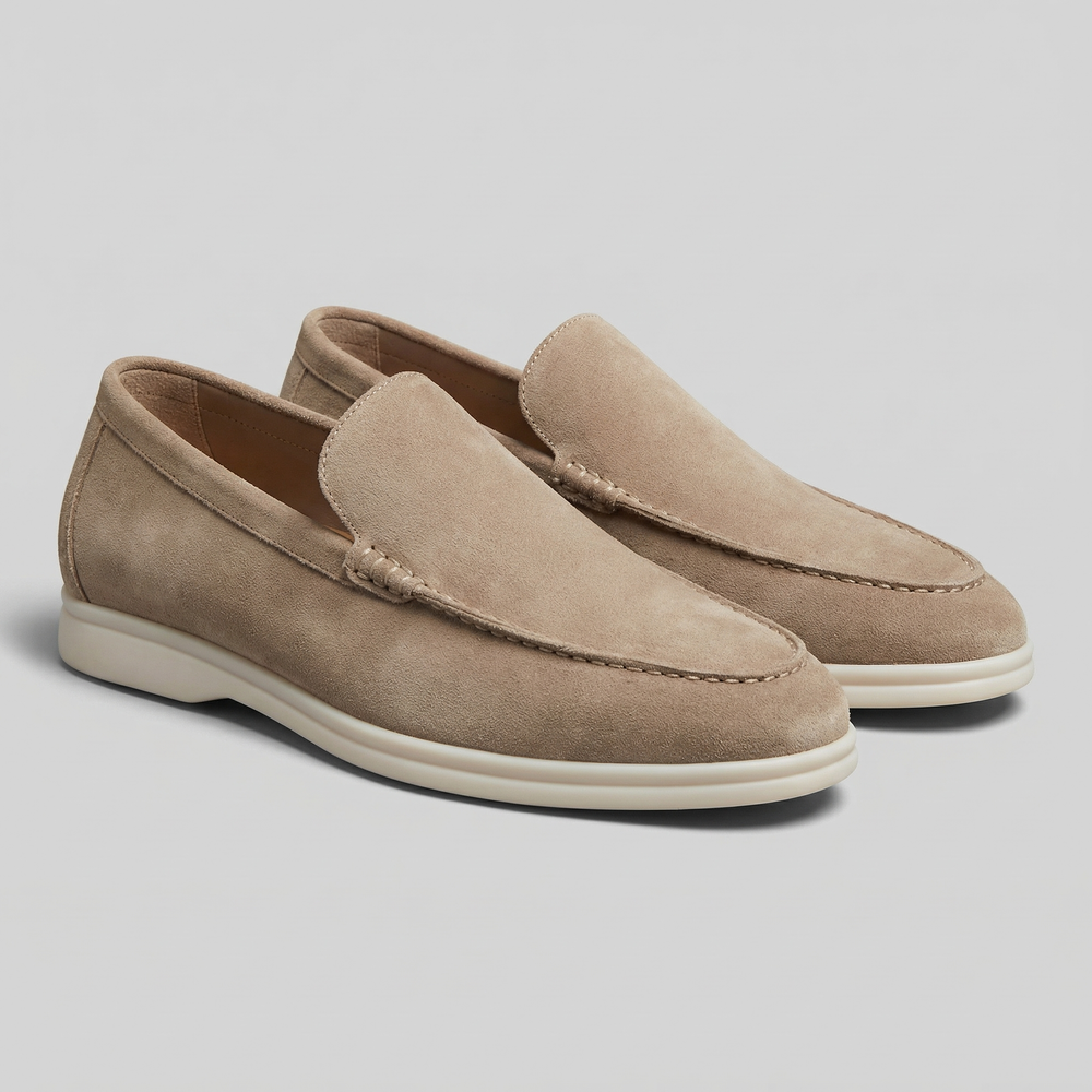 Suede Slip-On Loafers