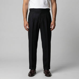 Tailored Fit Pleated Trousers