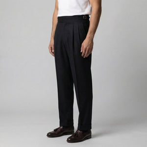 Tailored Fit Pleated Trousers