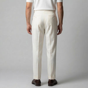 Tailored Fit Pleated Trousers