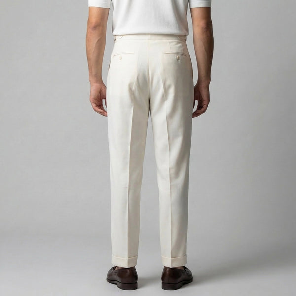 Tailored Fit Pleated Trousers
