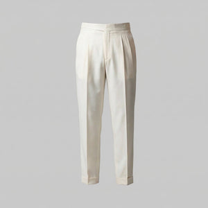 Tailored Fit Pleated Trousers
