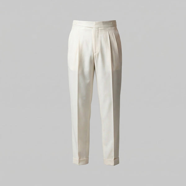 Tailored Fit Pleated Trousers