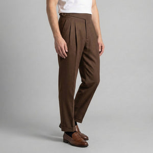 Tailored Fit Pleated Trousers