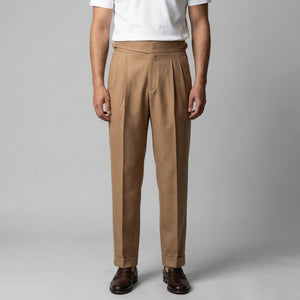 Tailored Fit Pleated Trousers