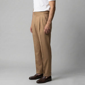 Tailored Fit Pleated Trousers