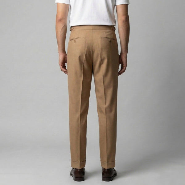 Tailored Fit Pleated Trousers