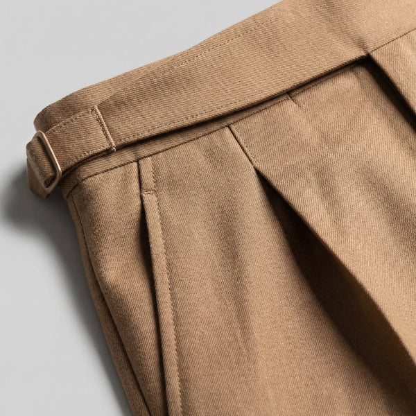 Tailored Fit Pleated Trousers