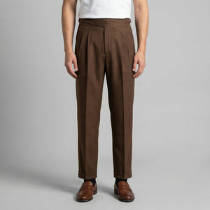 Tailored Fit Pleated Trousers