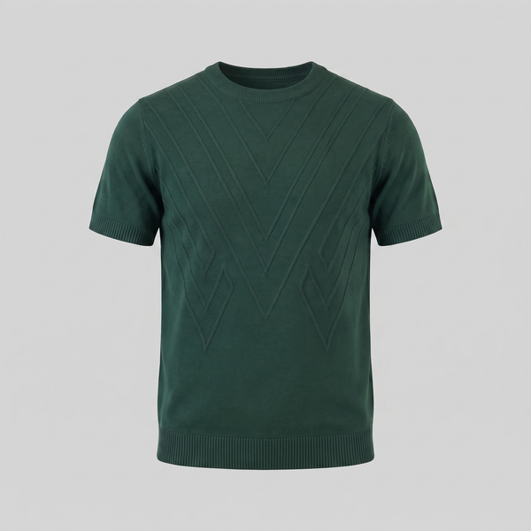 Textured Knit T-Shirt