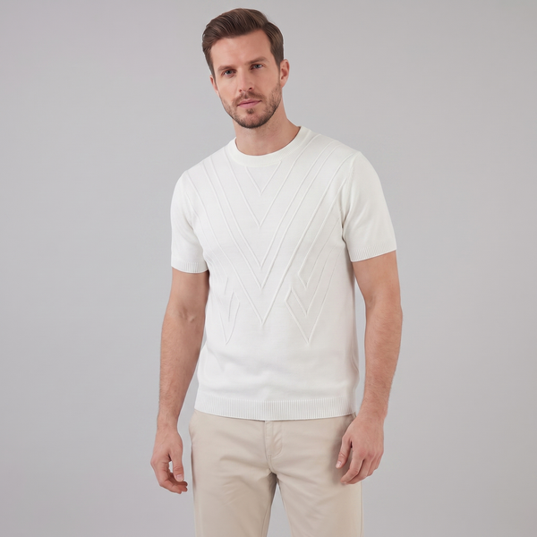 Textured Knit T-Shirt