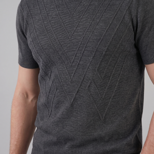 Textured Knit T-Shirt