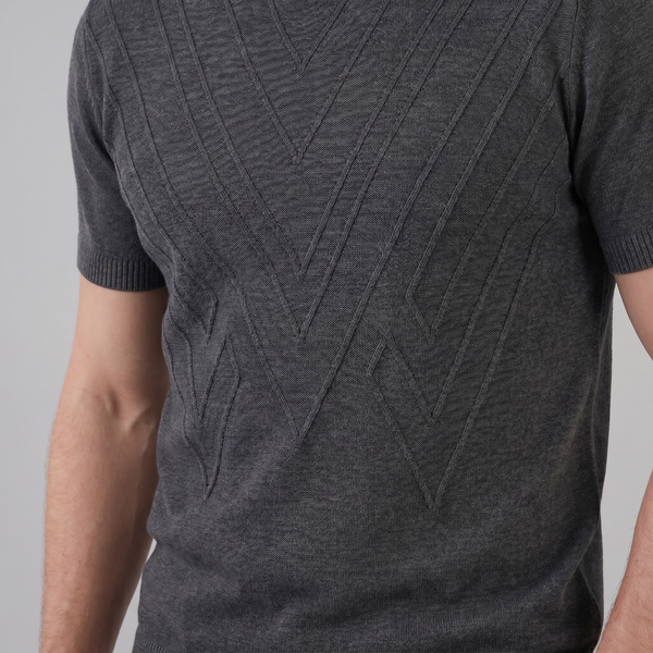 Textured Knit T-Shirt
