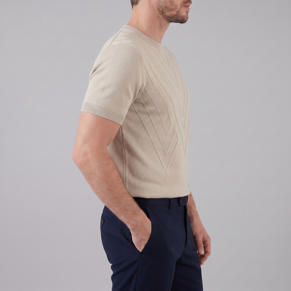 Textured Knit T-Shirt