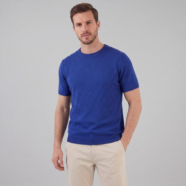 Textured Knit T-Shirt
