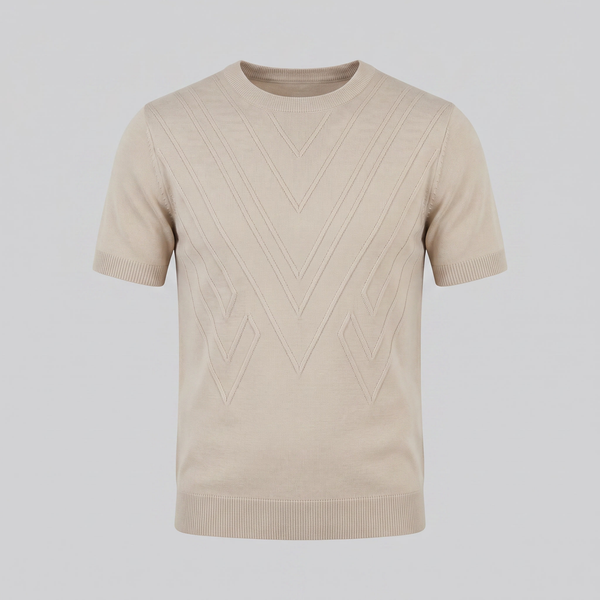 Textured Knit T-Shirt