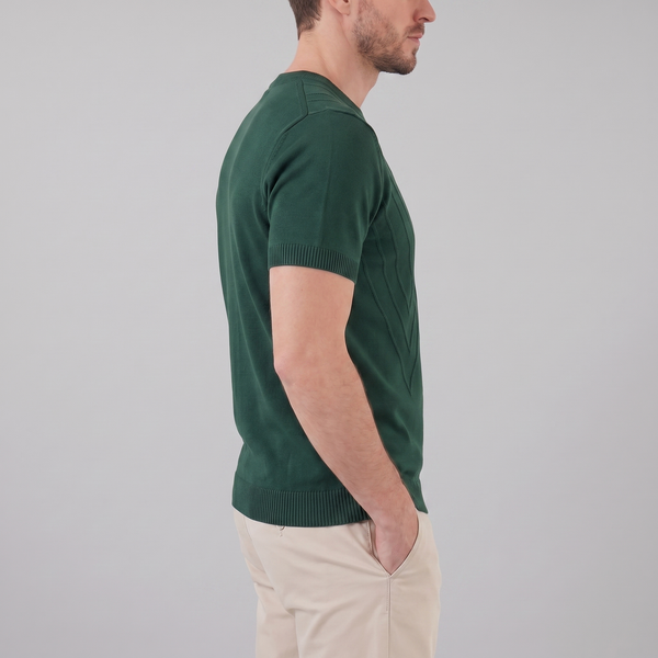 Textured Knit T-Shirt